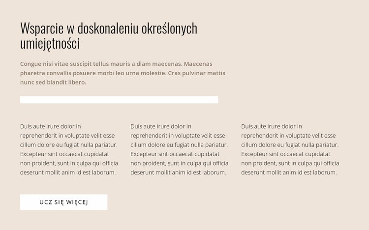 Szczególne umiejętności Kreator witryn internetowych HTML