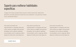 Habilidades Específicas - Tema CSS Gratuito