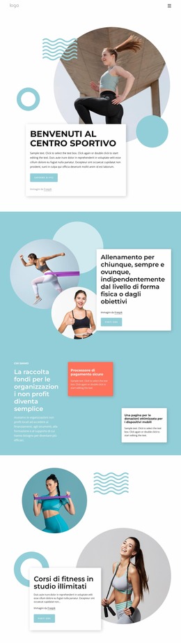 Centro Sportivo Polifunzionale - Modello Joomla Personalizzato