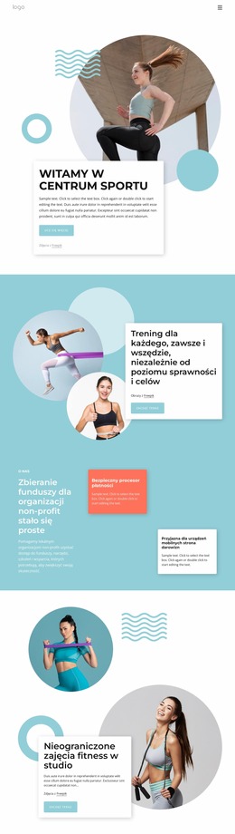 Wielofunkcyjne Centrum Sportowe - Niestandardowy Szablon Joomla