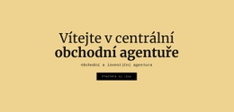 Centrální Obchodní Agentura – HTML Šablona Webových Stránek