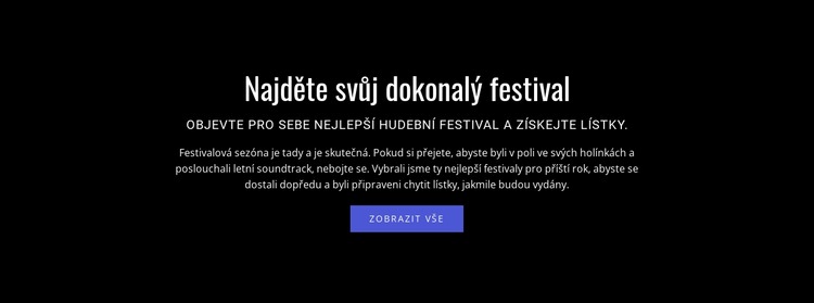 Text o festivalu Webový design