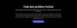 Text Über Das Festival – Einfache HTML5-Vorlage