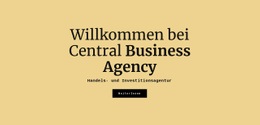 Zentrale Geschäftsagentur - Website-Design