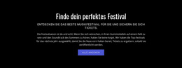 Text Über Das Festival – Benutzerdefiniertes WordPress-Theme