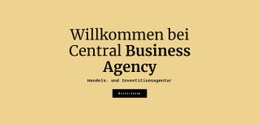 Bestes Zielseitendesign Für Zentrale Geschäftsagentur