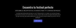 Página De Destino Premium Para Texto Sobre Festival