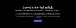 Texto Sobre Festival: Plantilla HTML5 Sencilla