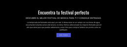 Texto Sobre Festival - Plantilla Joomla Profesional Gratuita
