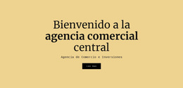 Agencia Comercial Central - Plantilla De Sitio Web Profesional