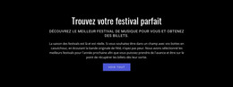 Page De Destination Pour Texte Sur Le Festival