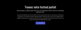 Texte Sur Le Festival : Modèle D'Une Page Pour N'Importe Quel Appareil