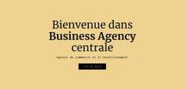 Agence Commerciale Centrale - Téléchargement Gratuit D'Un Modèle D'Une Page