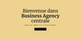 Meilleure Conception De Page De Destination Pour Agence Commerciale Centrale