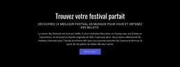 Texte Sur Le Festival - Thème WordPress Personnalisé