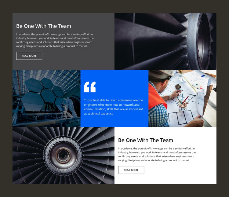 Engineering company Homepage Design