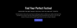 Text About Festival - Simple Html Code