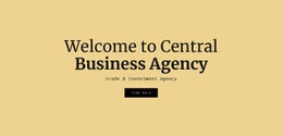 Central Business Agency - HTML Website Template