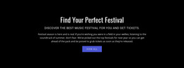 Landing Page For Text About Festival