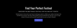 Text About Festival - Simple HTML5 Template