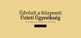 Központi Üzleti Ügynökség - HTML Webhelysablon