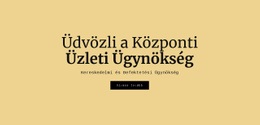 Központi Üzleti Ügynökség - Professzionális Webhelysablon