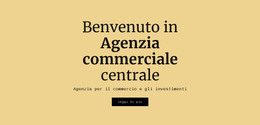 Agenzia D'Affari Centrale - Modello Di Sito Web HTML