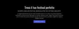Testo Sul Festival: Modello HTML5 Semplice