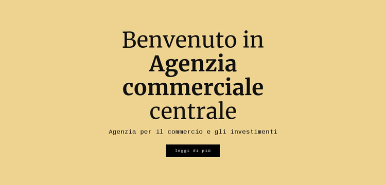 Agenzia d'affari centrale Modello Joomla