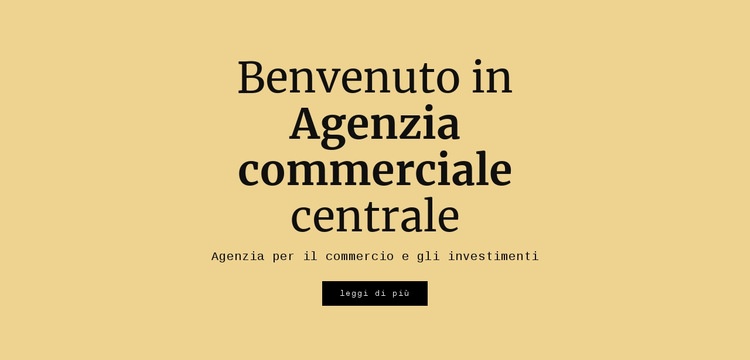 Agenzia d'affari centrale Modello