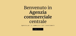 Miglior Design Della Pagina Di Destinazione Per Agenzia D'Affari Centrale