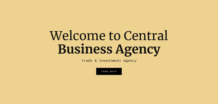 Central business agency Joomla Template