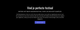 Tekst Over Festival - Websitesjabloon Downloaden