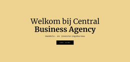 Centraal Zakenbureau - Professionele Websitesjabloon