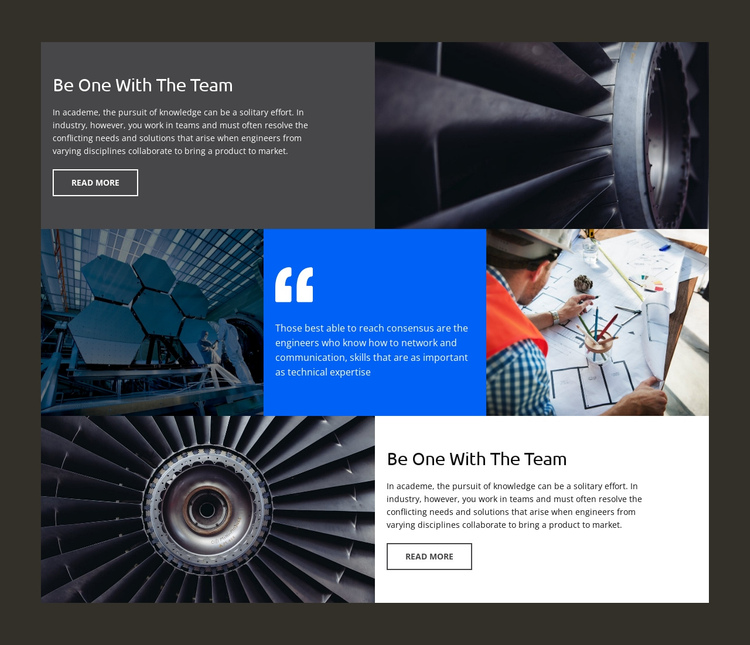 Engineering company One Page Template