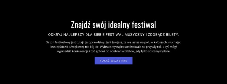 Tekst o festiwalu Wstęp