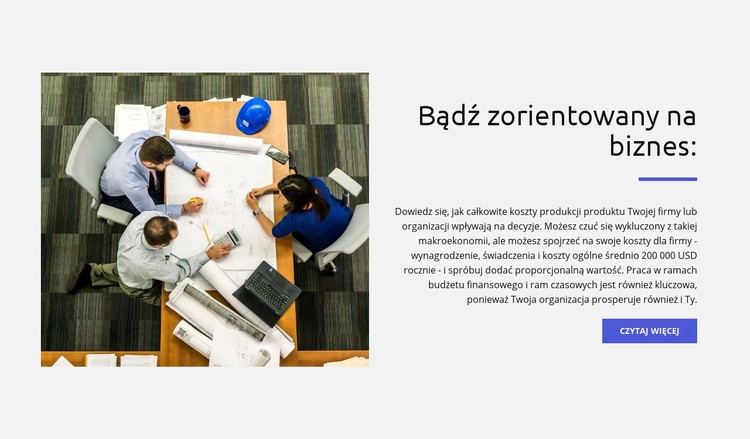 Bądź zorientowany na biznes Szablon CSS