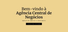 Agência Central De Negócios - Design Do Site