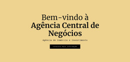 Agência Central De Negócios - Modelo De Site HTML