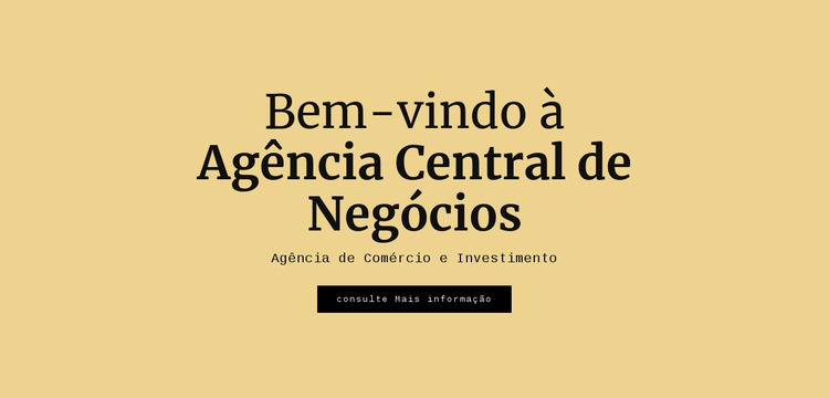 Agência central de negócios Template Joomla