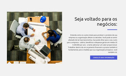 Seja orientado para os negócios Modelos de site