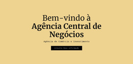 Agência Central De Negócios - Modelo De Site Profissional