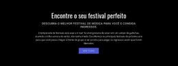 Página De Destino Premium Para Texto Sobre Festival