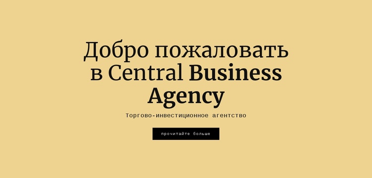 Центральное бизнес-агентство Шаблон