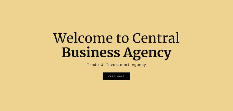 Central business agency Static Site Generator