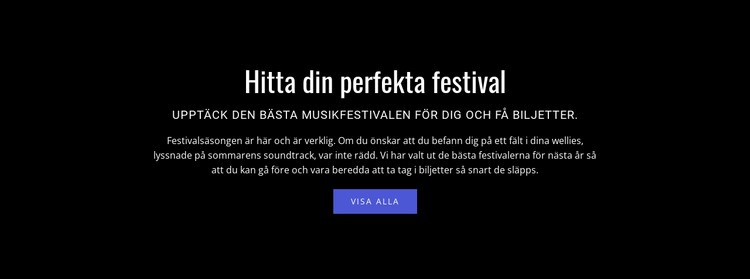 Text om festival WordPress -tema