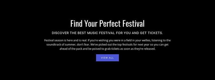 Text about festival Template