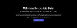 Festival Hakkında Metin Için Açılış Sayfası