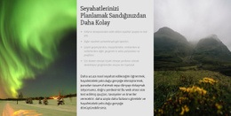 Seyahatlerinizi Planlamak - Kişisel Web Sitesi Şablonu