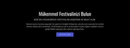 Festival Hakkında Metin - Herhangi Bir Cihaz Için Bir Sayfa Şablonu